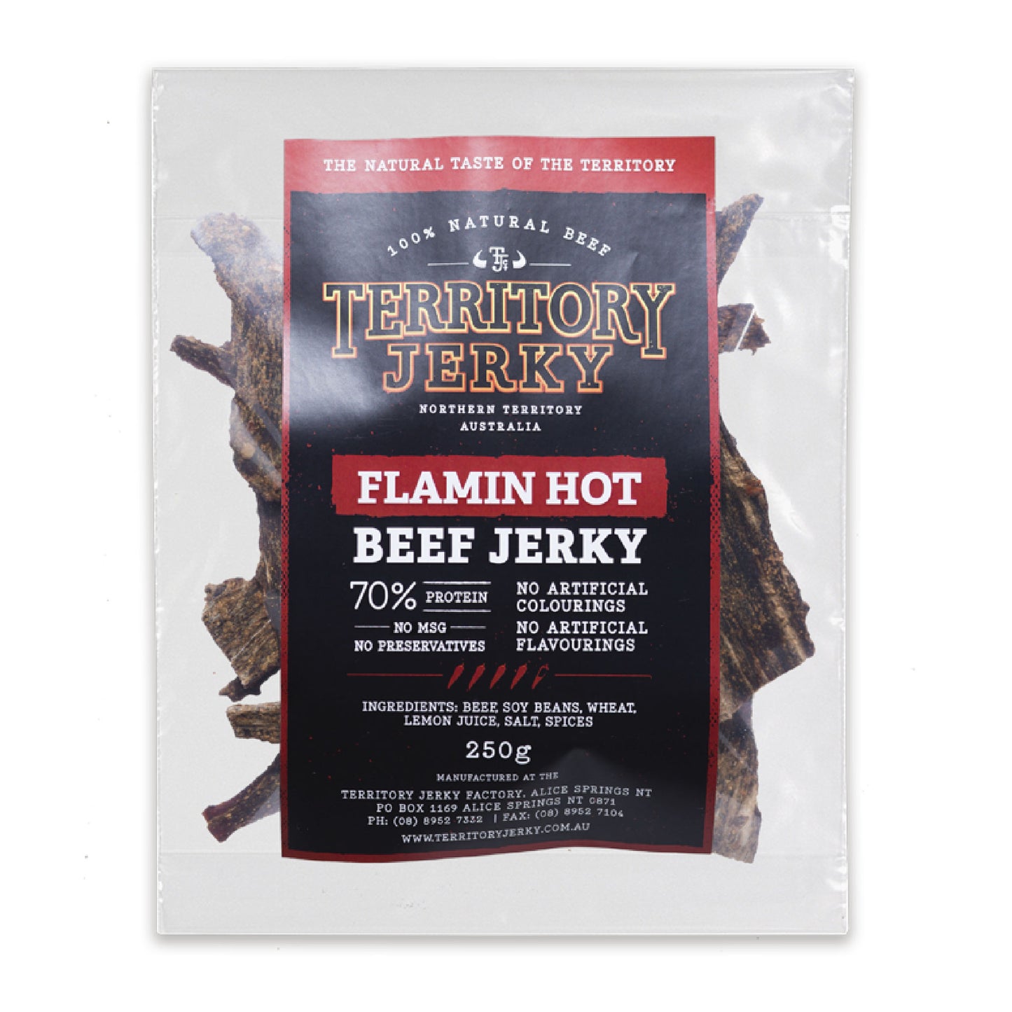 Flamin Hot Beef Jerky 250g
