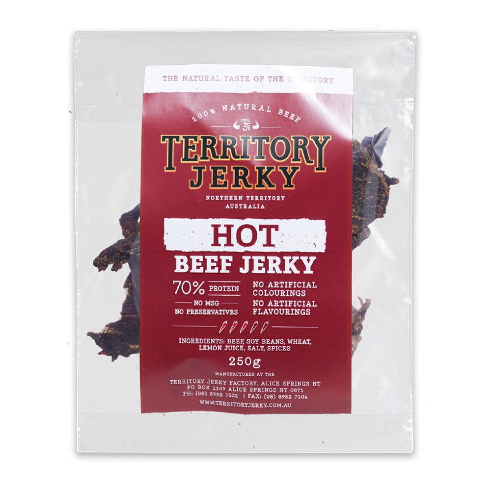 Hot Beef Jerky 250g Territory Jerky 5006